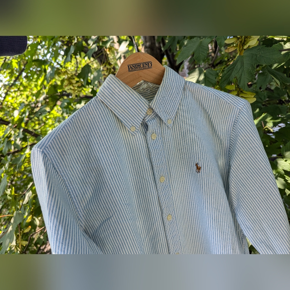 Ralph Lauren Men's XS striped Oxford shirt